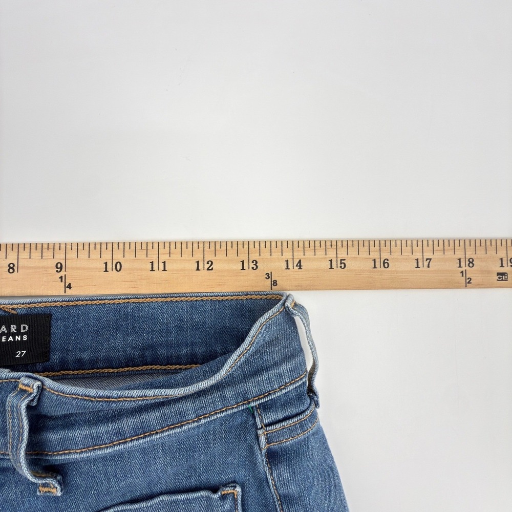 Veronica Beard Sheridan Jeans Womens 27 Blue Exaggerated Flare High Rise Airway - Picture 12 of 16